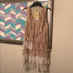 So cute! Fringe Dress New with Tags L